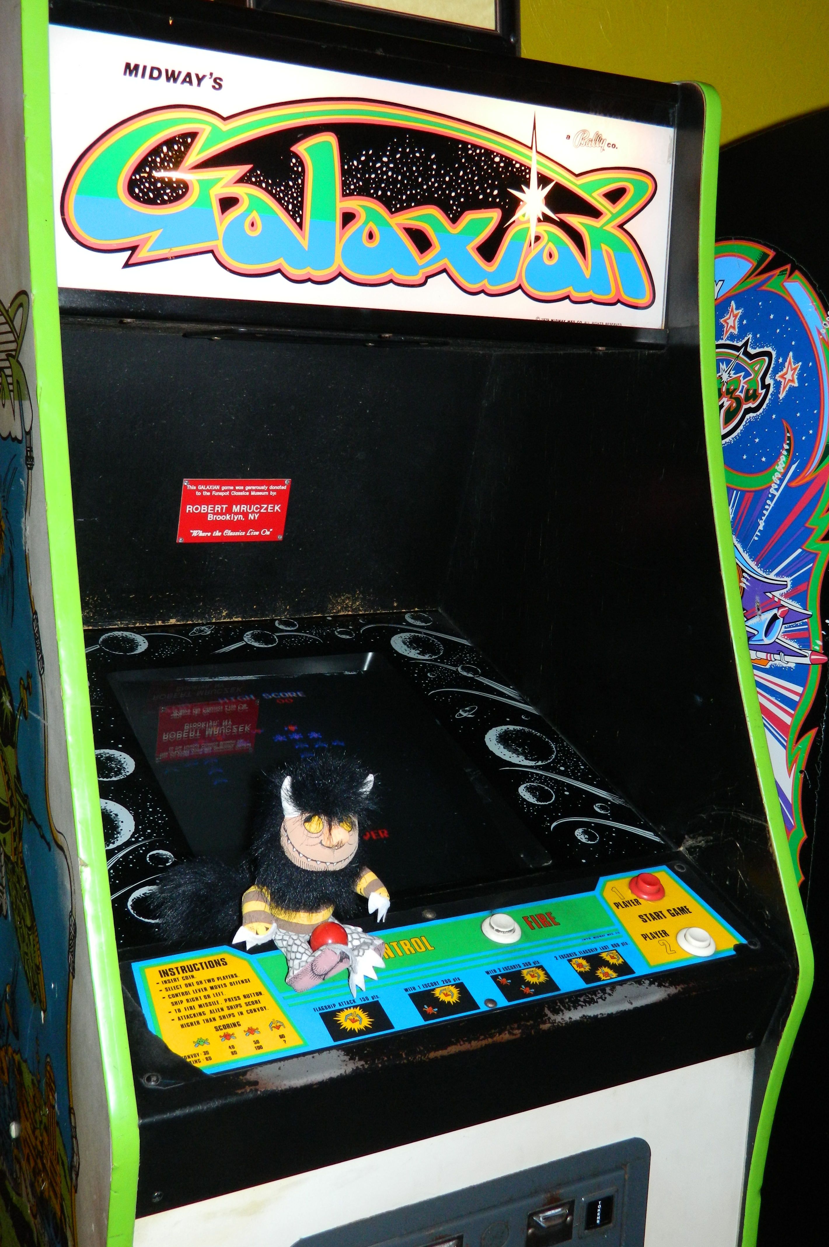 galaxian arcade machine